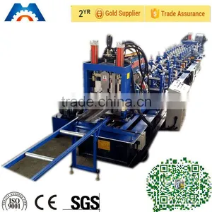 Hydraulic Cutting Steel Profile Channel Shape Metal C Purlin Roll Forming Machine thumbnail-1