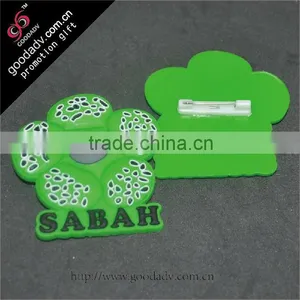 Cheap Customized PVC Name Badge Fashion Injection Rubber PVC Badges thumbnail-1