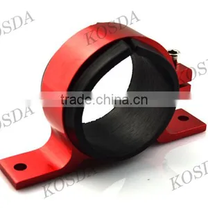 Single Red/Blue 60mm Aluminum Fuel Pump Bracket thumbnail-2