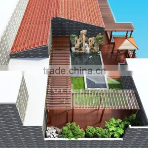 Garden Pergola Louver for Roof Turtle Bridge for Sales thumbnail-6