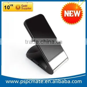Hot Sale 4 Ports Usb Hub + Foldable Mobile Phone Holder+mobile Phone Charger Hub Usb All in One thumbnail-1