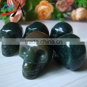 SMOKY QUARTZ CRYSTAL (Brazil) GEMSTONE HUMAN SKULLS thumbnail-2