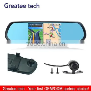 5 Inch Rearview Mirror Gps Wireless Camera Dvr Recorder Wifi Bluetooth thumbnail-3
