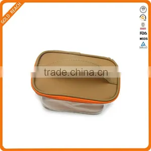 Recyclable Feature and PVC Plastic Type Top Ziplock Makeup Bag thumbnail-1