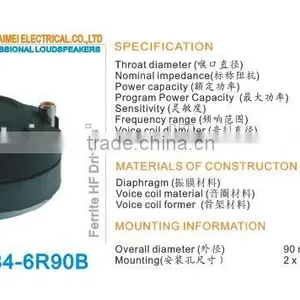 Guangzhou Hot Sale High Quality Titanium Dome Tweeter Driver thumbnail-1