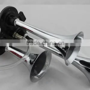 Chrome 3 Pipes Music Air Horn ,Three Round Horn thumbnail-2