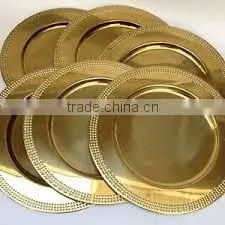 High Quality Gold Wedding Gold Charger Plate thumbnail-1