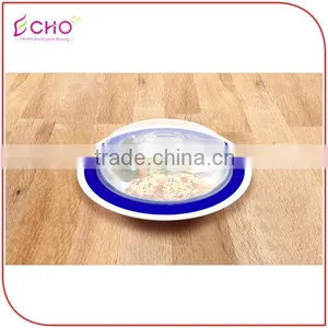 Universal Foldable Plate Topper Lid/Silicone Fresh Keep Lid With Airtight Suction thumbnail-5