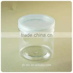300ml Large PET Plastic Cosmetic Jar With Plastic Cap 68mm thumbnail-3