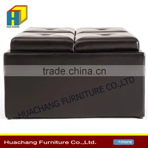 Hot Selling Leather Ottoman thumbnail-2