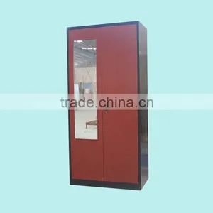 H1950 W900 D500 Steel Bedroom Wardrobe Design Supplier's Choice thumbnail-3