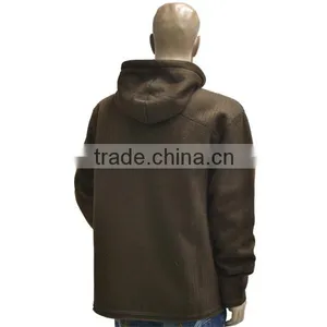 Men's Bonded Needle Drop KnitFleece Hooded Soft Jacket thumbnail-3