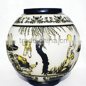 2014 New Special 3D-Carved Round Glass Vase thumbnail-1