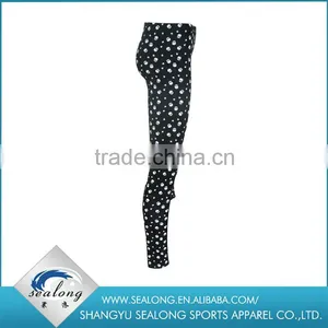 Wholesale Custom Digital Printed Cotton Spandex Skull Tights Legging thumbnail-3