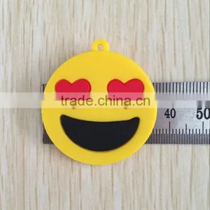 Popular Stuffed Plush Soft Toy Key Chains Pvc Emoji Keychain thumbnail-3