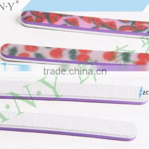 Nail Art Care Rough Sand Wite Paper Plus Sponge Oval Nail File 100/180 Grit thumbnail-2