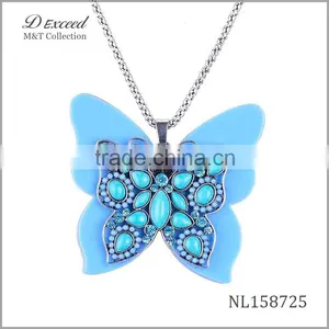 Yiwu Jewelry Factory Butterfly Pendant Necklace, Fashion Necklace NL158722-28 thumbnail-4