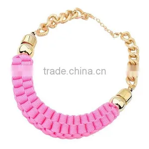 2015 Factory New Products Handmade Fabric Necklace thumbnail-5