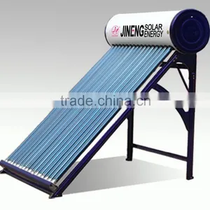 Non Pressure Vacuum Tube Color Steel Water Heater 100L To 420L Solar Hot Water thumbnail-3