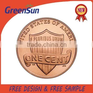Copper Plated Metal Collector Coin thumbnail-1