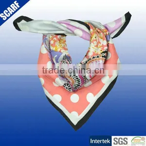 Silk Scarf Best-selling Large Square Silk Scarf thumbnail-1