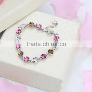 Wholesale Custom Jewelry Fashion Multi Colors Austra Crystal Bracelet Supplier's Choice thumbnail-5