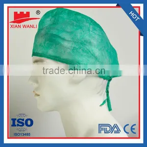 Disposable Medical Surgical Nonwoven Bouffant Cap Nonwoven Doctor Cap thumbnail-6