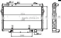 Full Alloy Aluminum Radiator for Land CRUISER '93-98 16400-66040 thumbnail-1
