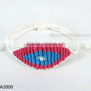 Assorted Color Braided Eye Bracelet thumbnail-1