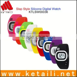 Cheap Promotional Gifts Silicone Rubber Wristband Watch, Silicone Sports Watch thumbnail-1