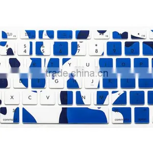 Colorful Waterproof and Dustproof Colorful Camouflage Silicone Keyboard Film Silicone Keyboard Cover thumbnail-1
