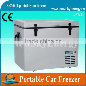 12V 24V 60Lportable Small Camping Cooler Deep Mini Car Freezer thumbnail-1