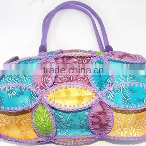 China Leather Handbag Factory Lady Fancy Bags Crochet Design Totall Handmade thumbnail-3