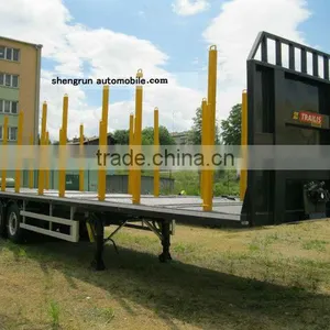 Tri-axles Tuck Trailer for Wood Transport thumbnail-3