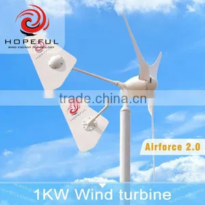 1kw Unique Twin Tails Design Small Wind Generator Wind Turbine With Solar Panels System for Your Home thumbnail-1