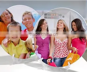 8 Inch Polymer White Plate / Polymer Plates/ Plastic Plate for Printing/ Plate for Sublimation/ Good Decorated Plate thumbnail-1