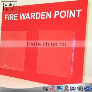 Red Acrylic Wall Holder With Two Pocket thumbnail-1