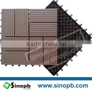 Wood Floors Plastic Decking Tiles With Interlocking Plastic Base WPC thumbnail-1