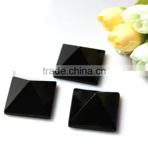 Crystal Quartz Pyramid Energy Generators,Obsidian Pyramid for Home Decoration thumbnail-1