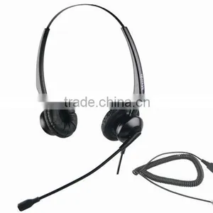 Professional Noise Cancelling Rj11 Headset for Call Center With QD Cable thumbnail-1