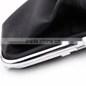 New 6 Speed Gear Shift Knob Gaitor Boot Black PU Leather thumbnail-3