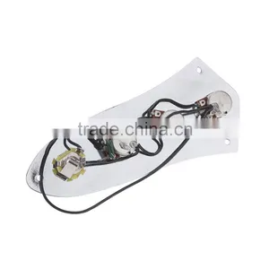Wired Switch Control Plate Assembly Knobs Pots Loaded M511 Chrome Plated With 3 Screws thumbnail-3