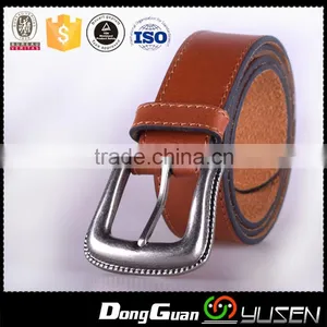 Soft High Quality Brown Fashion Cow Full Grain Leather Belt thumbnail-2
