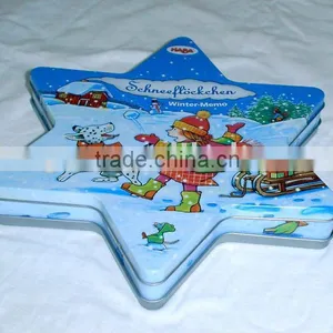 Christmas Cookie Tin Box, Tin Can thumbnail-1