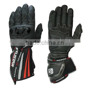 Long-barreled, Carbon Fiber Protectors, Motorcycle Gloves thumbnail-1