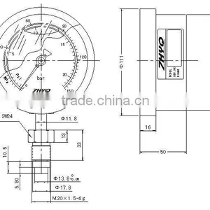 Diaphragm Pressure Gauge for Homogenizer thumbnail-3