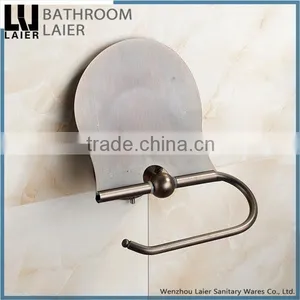 Customized Popular Unique Design Zinc Alloy Antique Copper Finishing Bathroom Sanitary Items Wall Mounted Toilet Paper Holder thumbnail-4