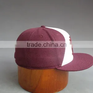 Customer Flat Brim 6- Panel Fitted Cap With 3D Embroidered Patch thumbnail-5