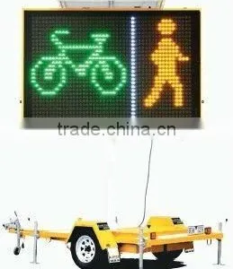 Traffic Signs P10 Single Yellow Color Led Display/led Screen/led Message Electronic Traffic Signs thumbnail-1