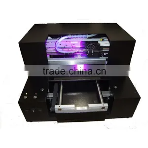A3 Size Small Format uv Flatbed Printer for ID Card, Phone Case,Pen, CD, Leather,Metal,Wood Ect thumbnail-1